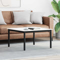 vidaXL Stolik kawowy Biały 80 x 80 x 45 cm Lite drewno sosnowe