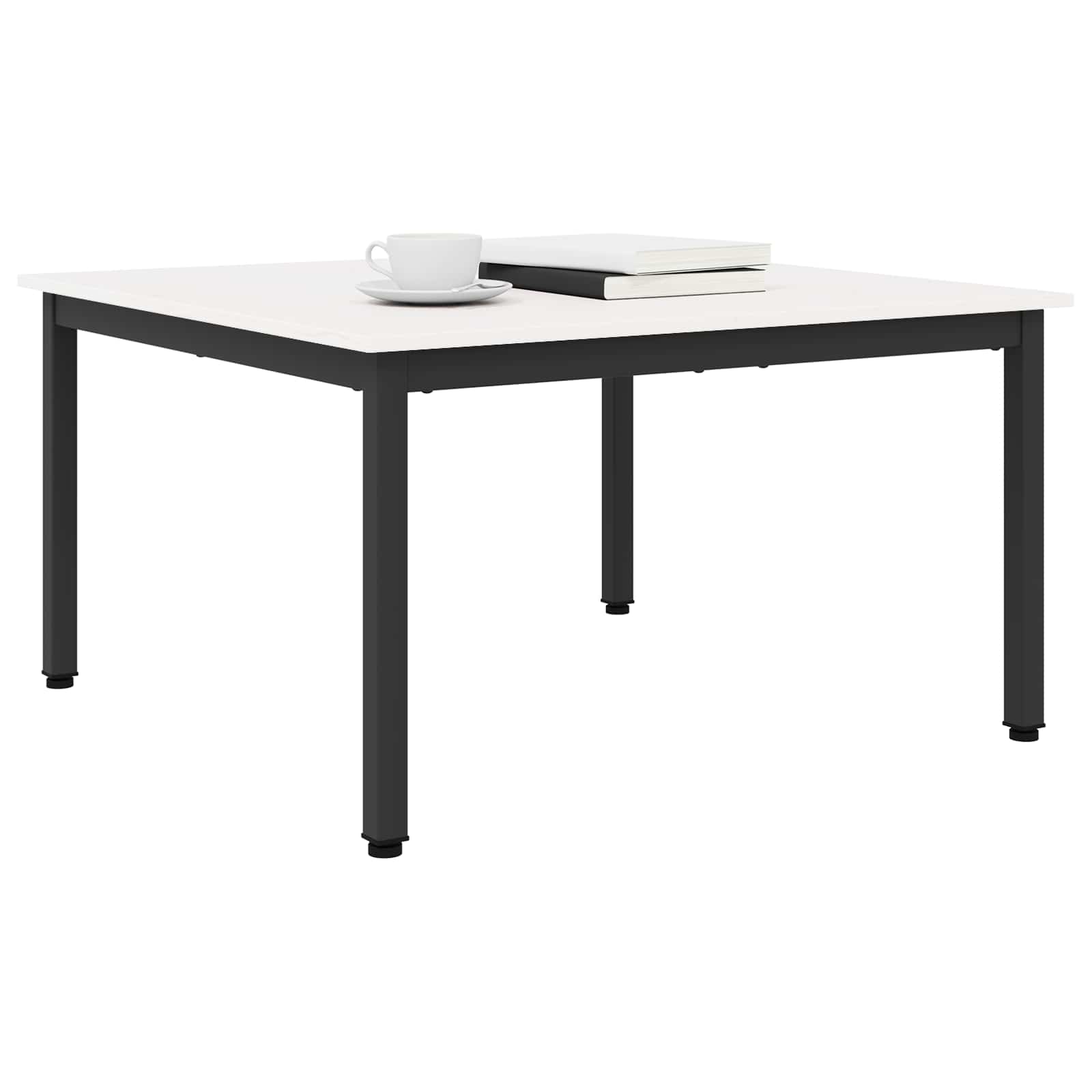 vidaXL Stolik kawowy Biały 80 x 80 x 45 cm Lite drewno sosnowe