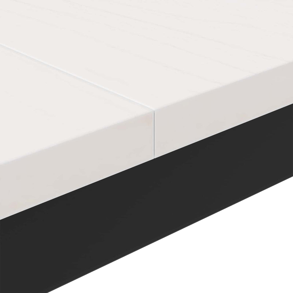 vidaXL Stolik kawowy Biały 100 x 100 x 45 cm Lite drewno sosnowe