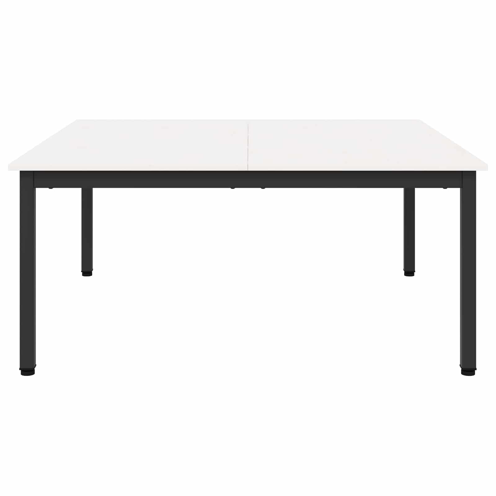 vidaXL Stolik kawowy Biały 100 x 100 x 45 cm Lite drewno sosnowe