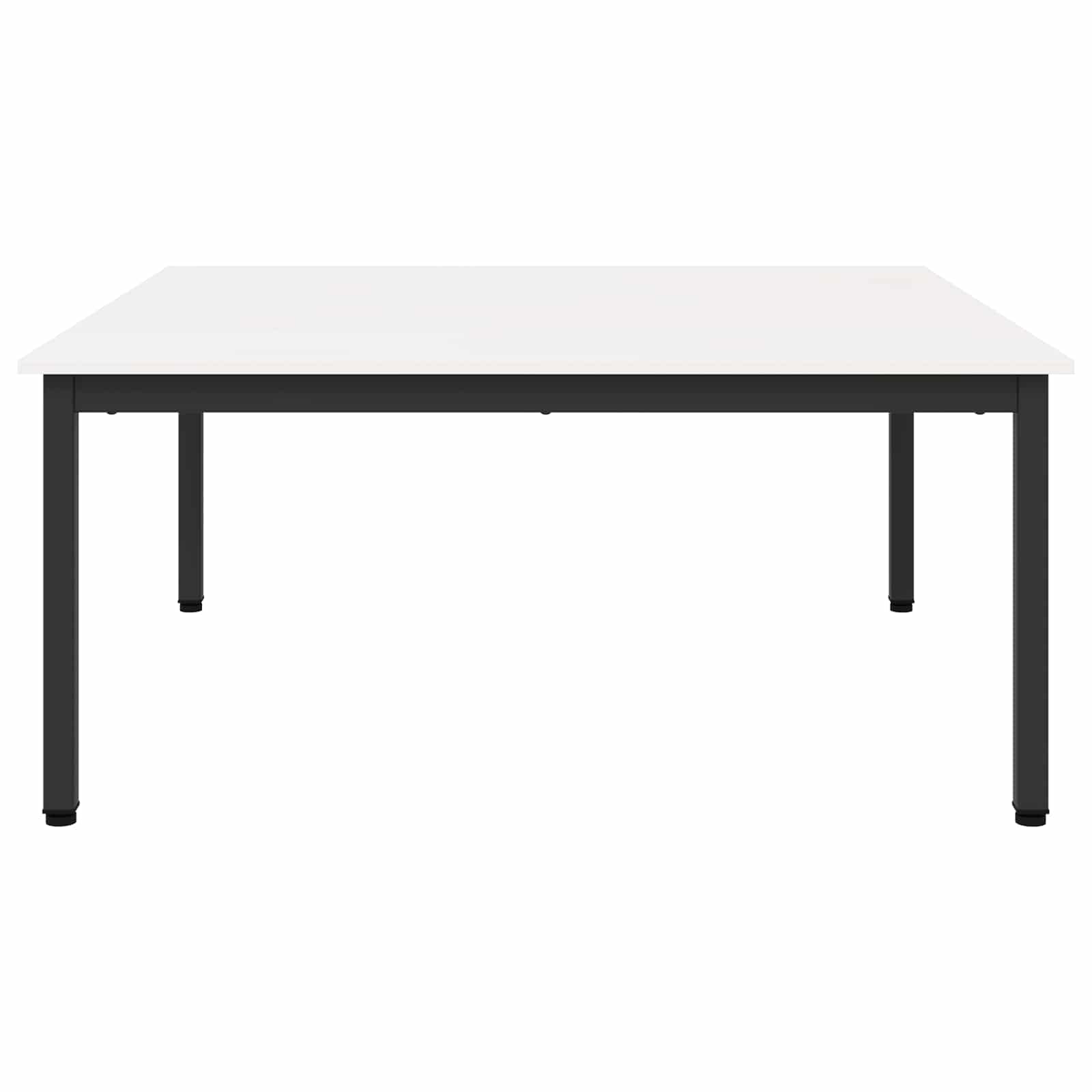 vidaXL Stolik kawowy Biały 100 x 100 x 45 cm Lite drewno sosnowe