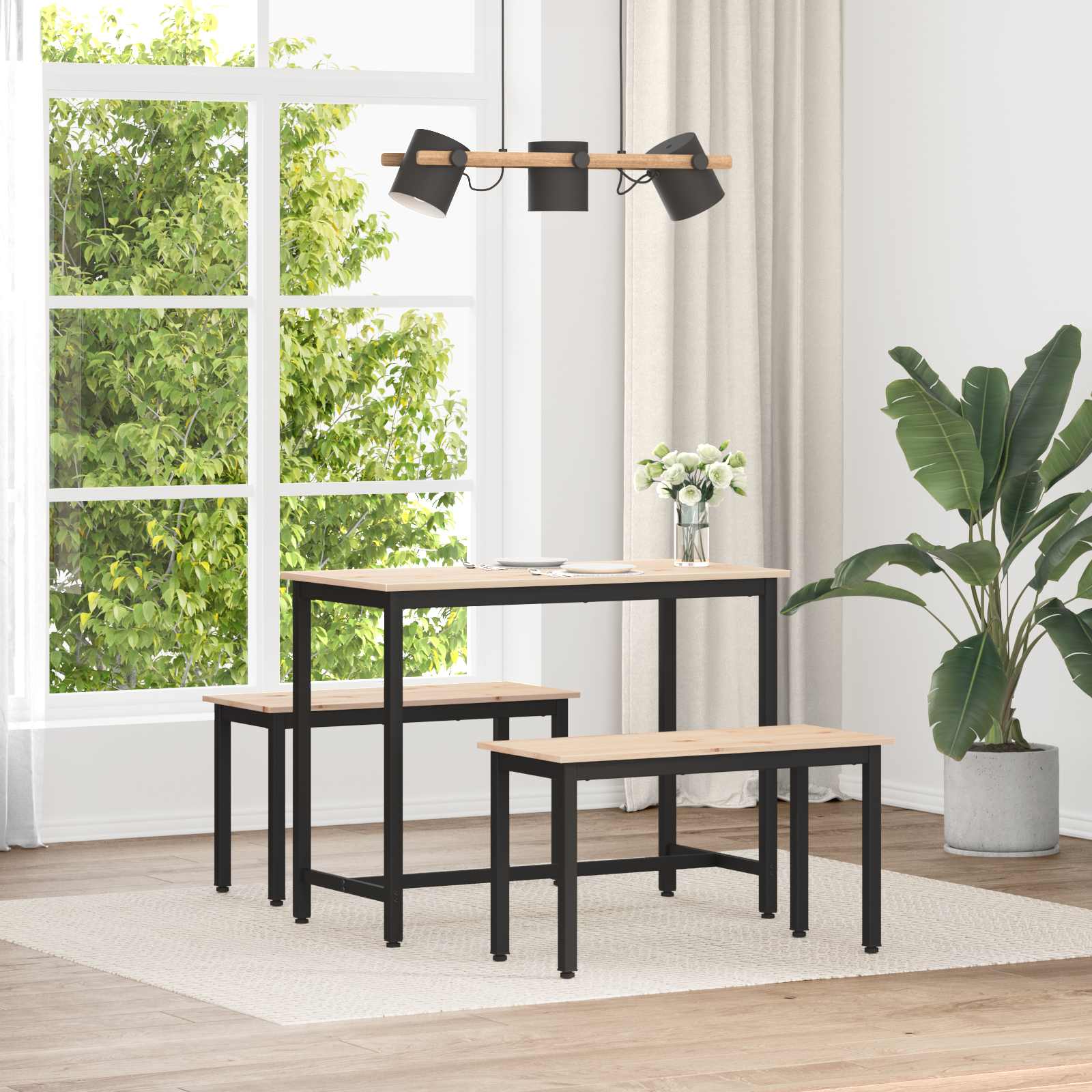 vidaXL ławka Naturalny 80 x 35 x 45 cm Lite drewno sosnowe