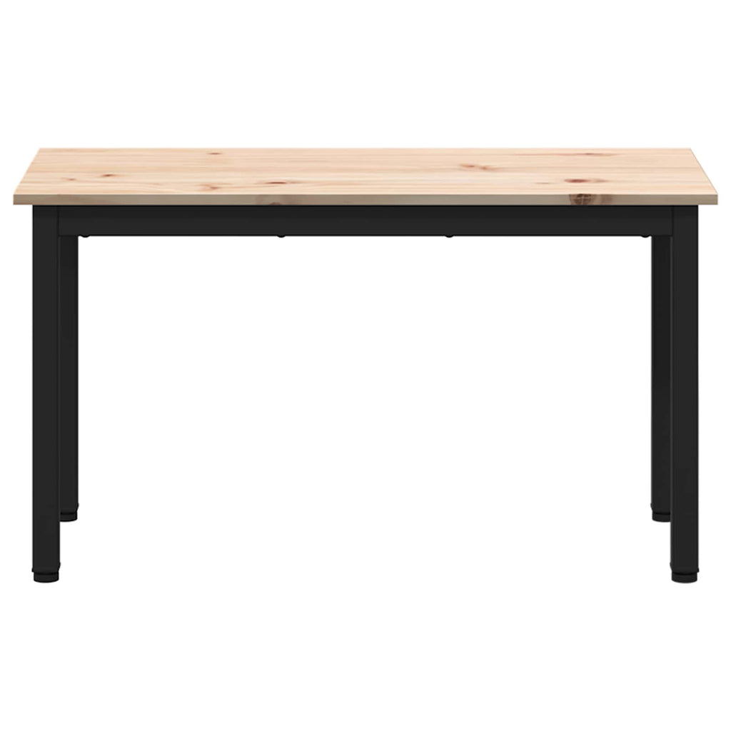 vidaXL ławka Naturalny 80 x 35 x 45 cm Lite drewno sosnowe