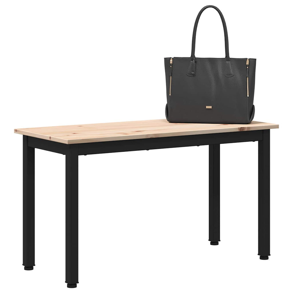 vidaXL ławka Naturalny 80 x 35 x 45 cm Lite drewno sosnowe