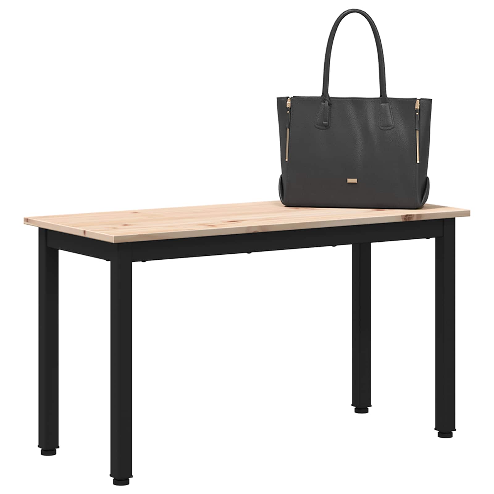 vidaXL ławka Naturalny 80 x 35 x 45 cm Lite drewno sosnowe