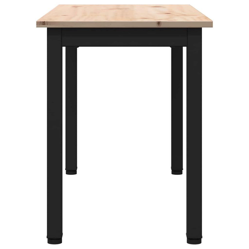 vidaXL ławka Naturalny 80 x 35 x 45 cm Lite drewno sosnowe