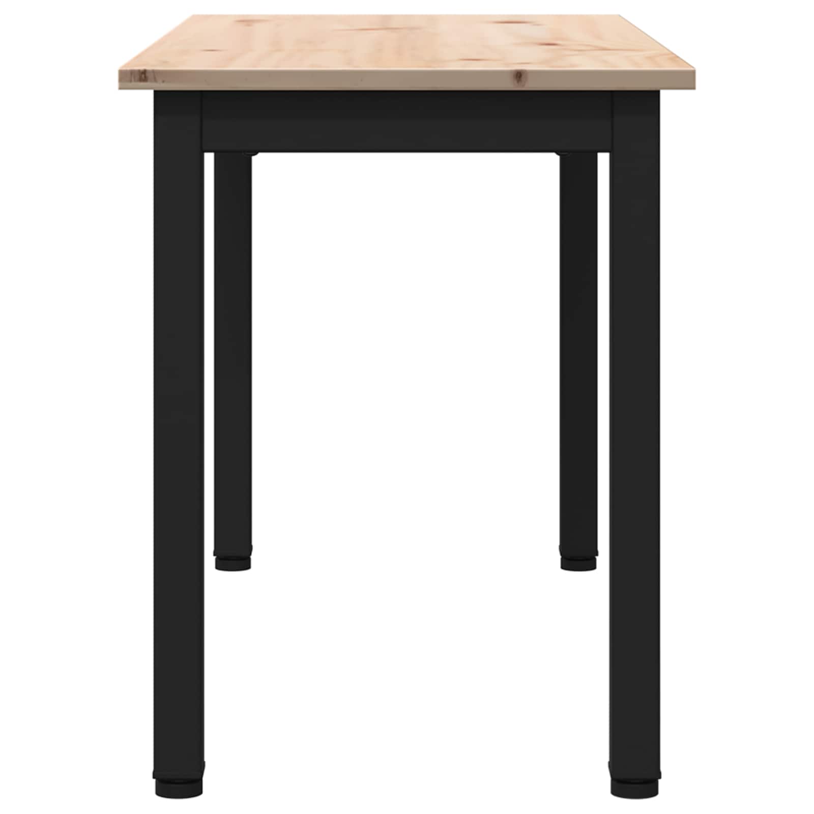 vidaXL ławka Naturalny 80 x 35 x 45 cm Lite drewno sosnowe