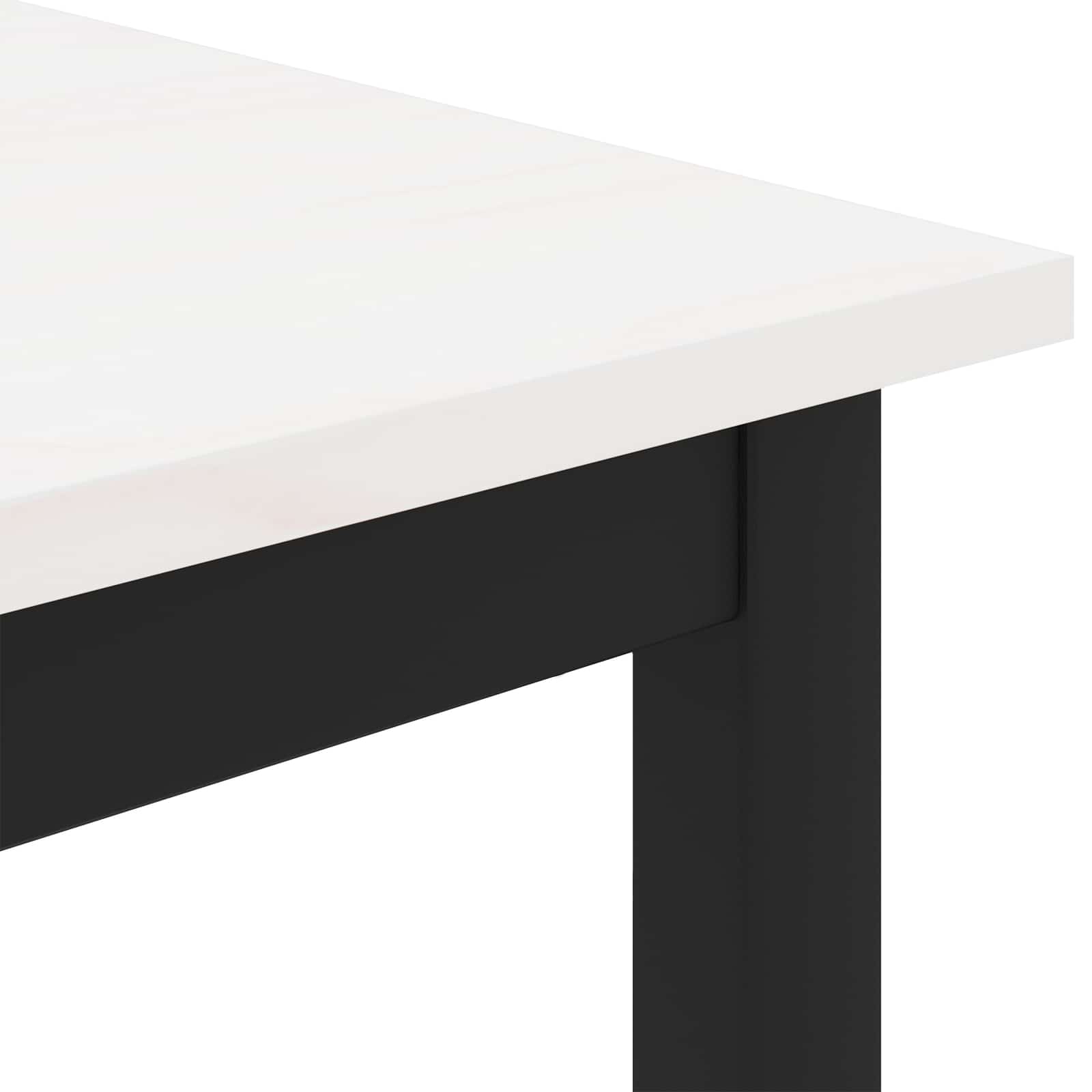 vidaXL ławka Biały 80 x 35 x 45 cm Lite drewno sosnowe