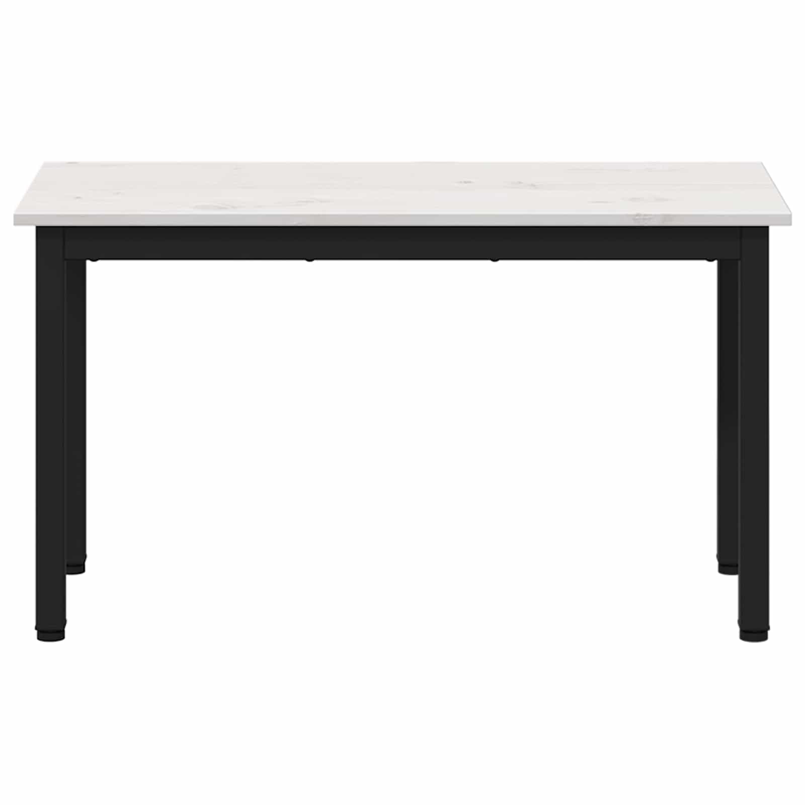 vidaXL ławka Biały 80 x 35 x 45 cm Lite drewno sosnowe