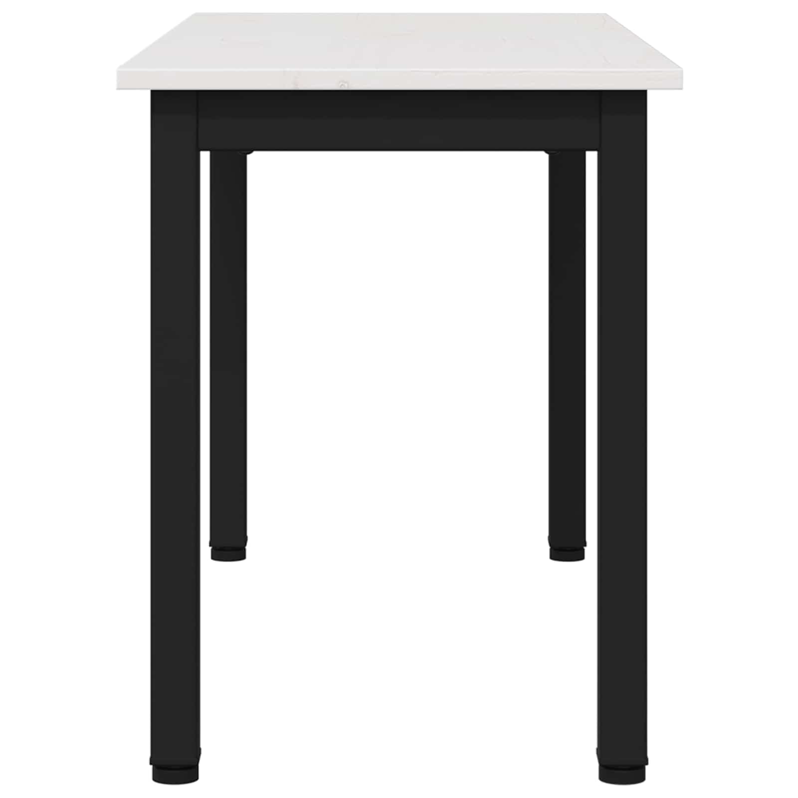 vidaXL ławka Biały 80 x 35 x 45 cm Lite drewno sosnowe