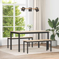 vidaXL ławka Naturalny 110 x 35 x 45 cm Lite drewno sosnowe