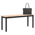 vidaXL ławka Naturalny 110 x 35 x 45 cm Lite drewno sosnowe