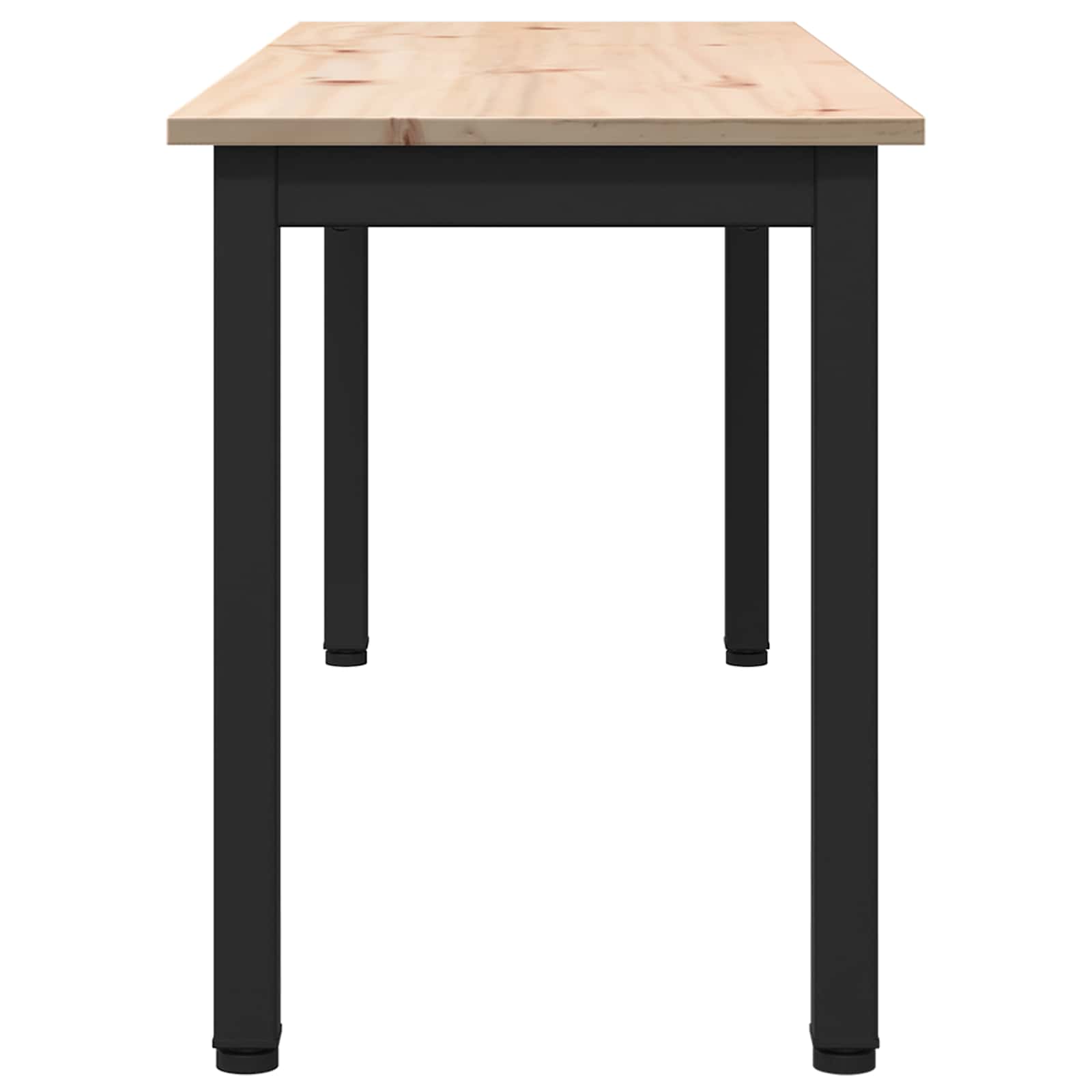 vidaXL ławka Naturalny 110 x 35 x 45 cm Lite drewno sosnowe