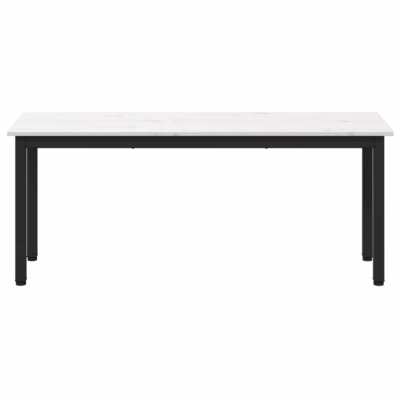 vidaXL ławka Biały 110 x 35 x 45 cm Lite drewno sosnowe