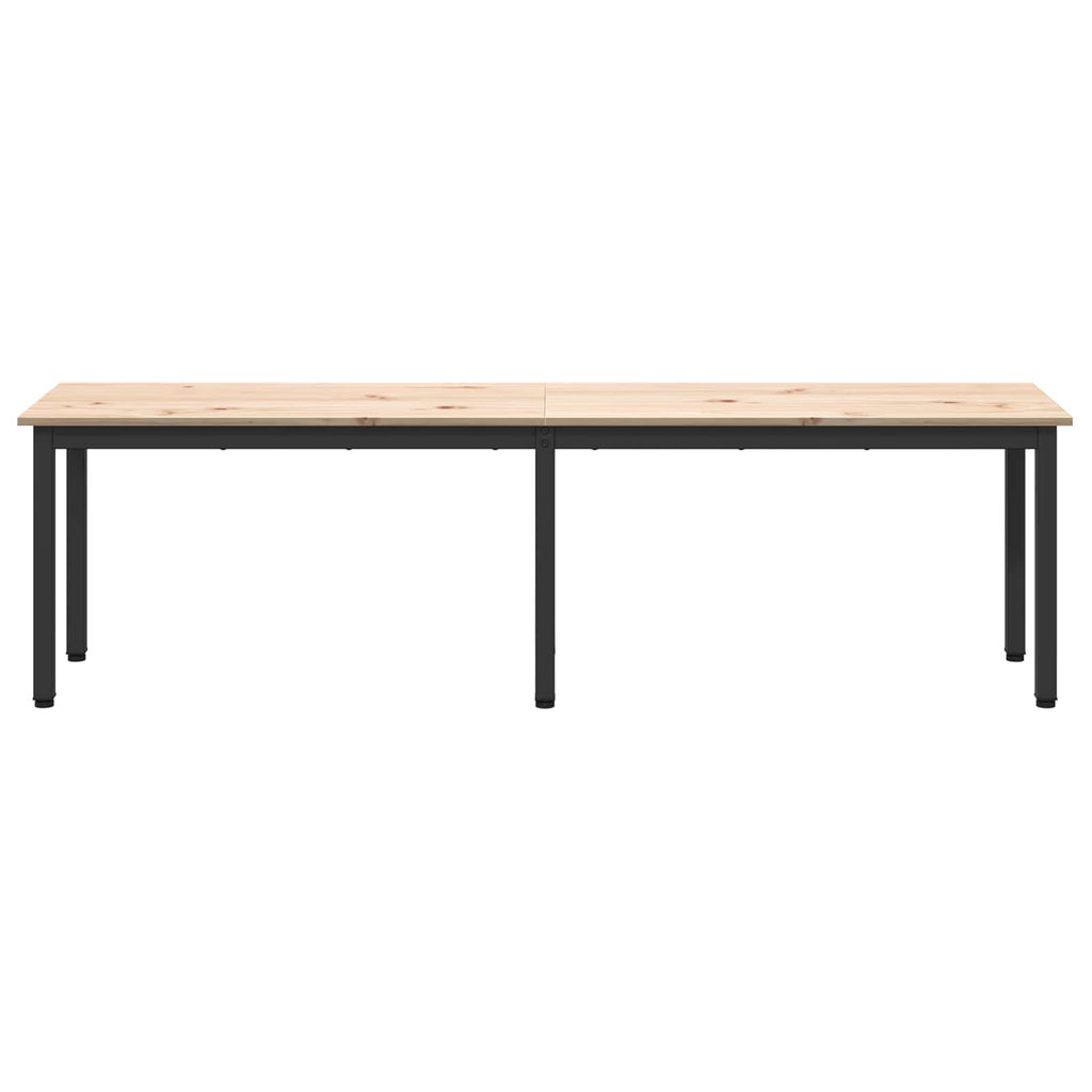 vidaXL ławka Naturalny 160 x 35 x 45 cm Lite drewno sosnowe