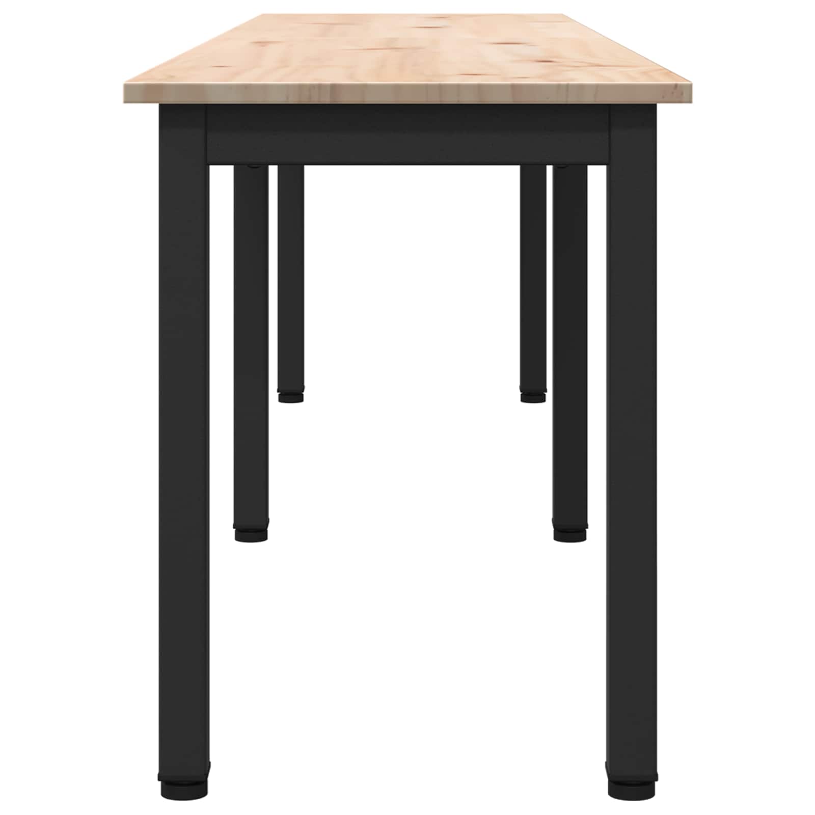 vidaXL ławka Naturalny 160 x 35 x 45 cm Lite drewno sosnowe