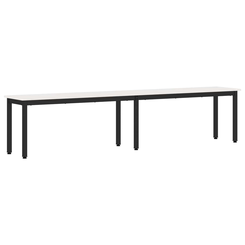 vidaXL ławka Biały 200 x 35 x 45 cm Lite drewno sosnowe