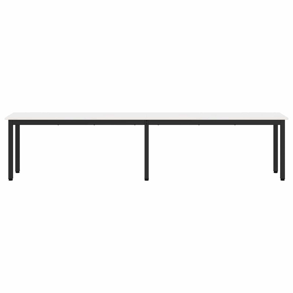 vidaXL ławka Biały 200 x 35 x 45 cm Lite drewno sosnowe