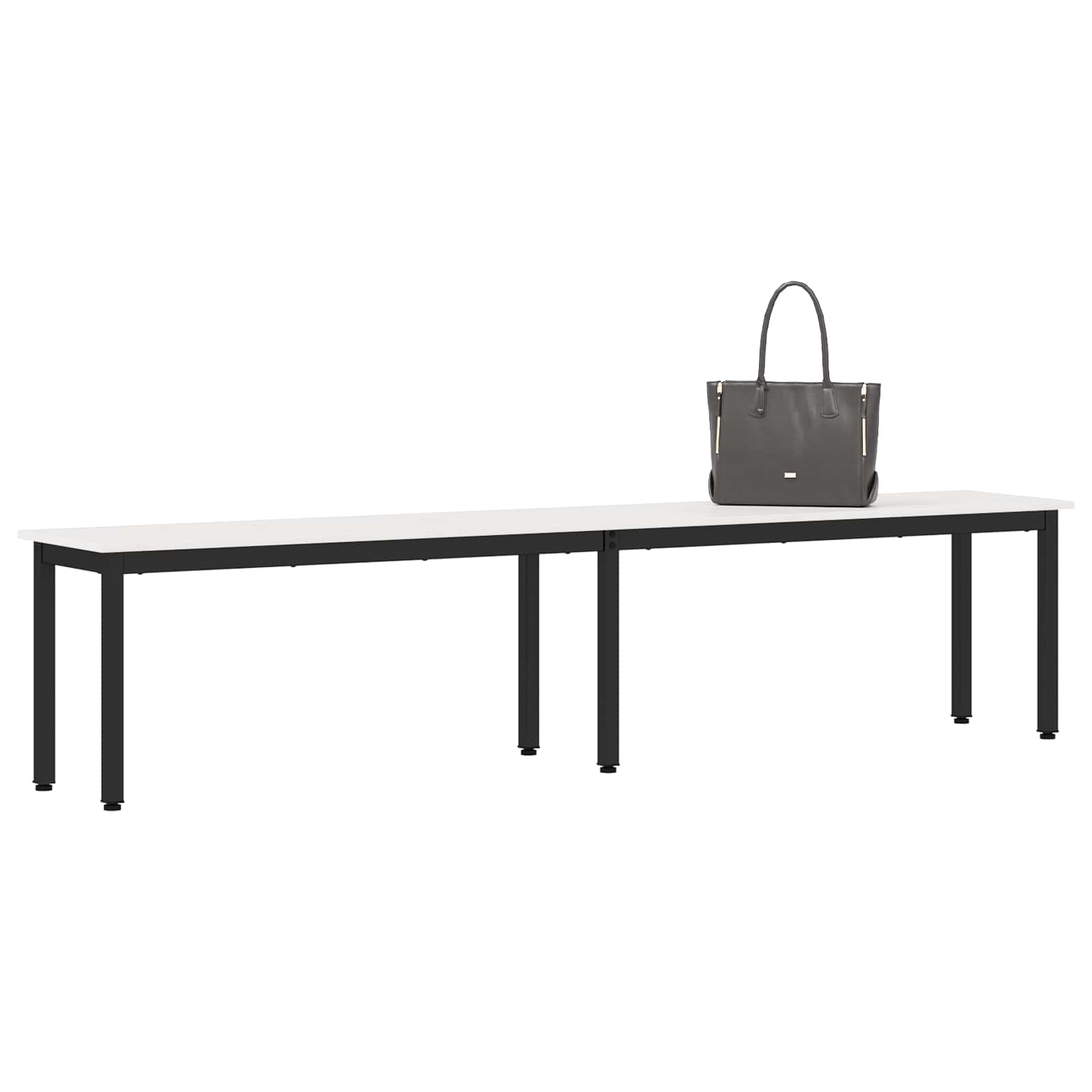 vidaXL ławka Biały 200 x 35 x 45 cm Lite drewno sosnowe