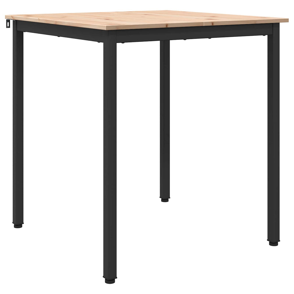 vidaXL Stół jadalny Naturalny 70 x 70 x 75 cm Lite drewno sosnowe