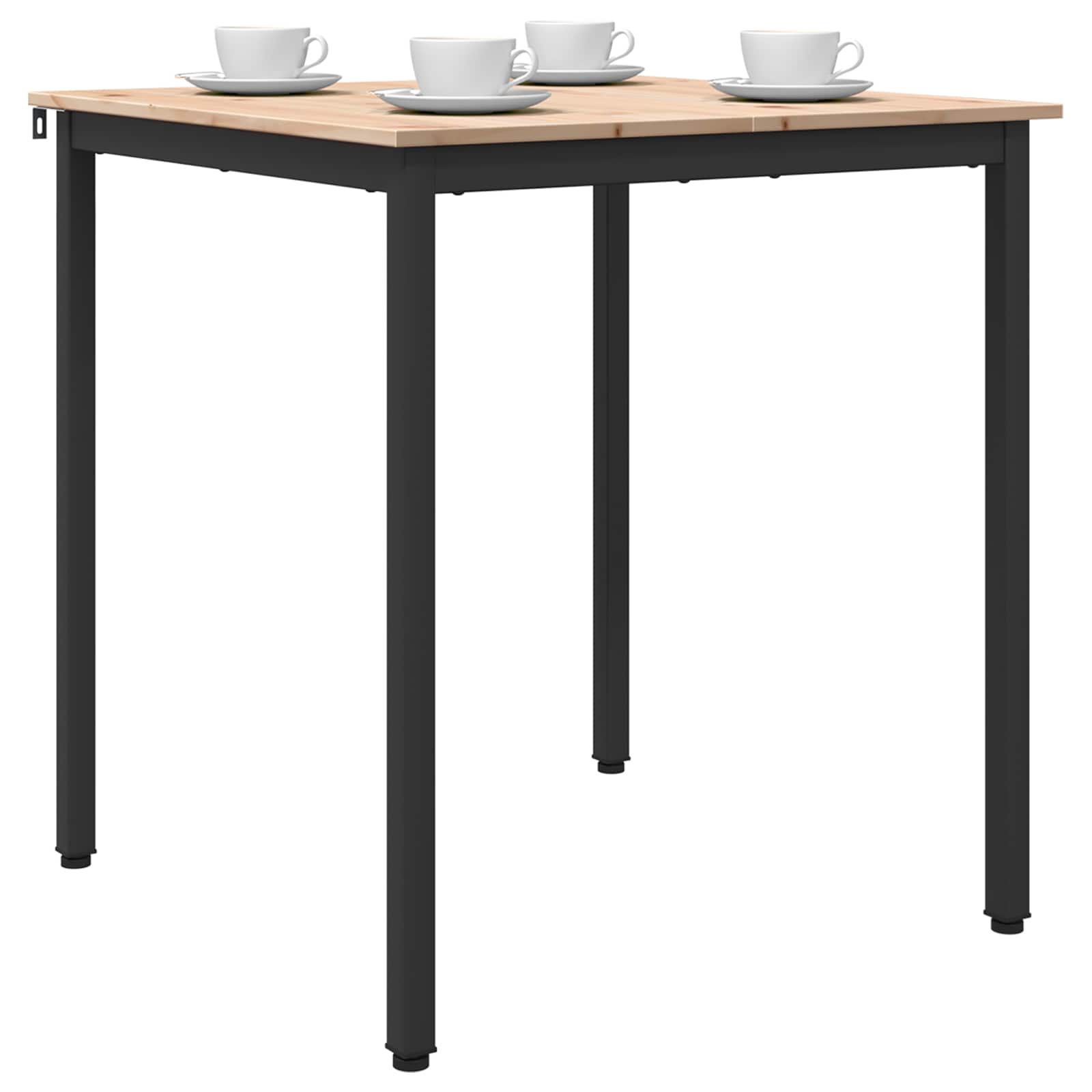 vidaXL Stół jadalny Naturalny 70 x 70 x 75 cm Lite drewno sosnowe