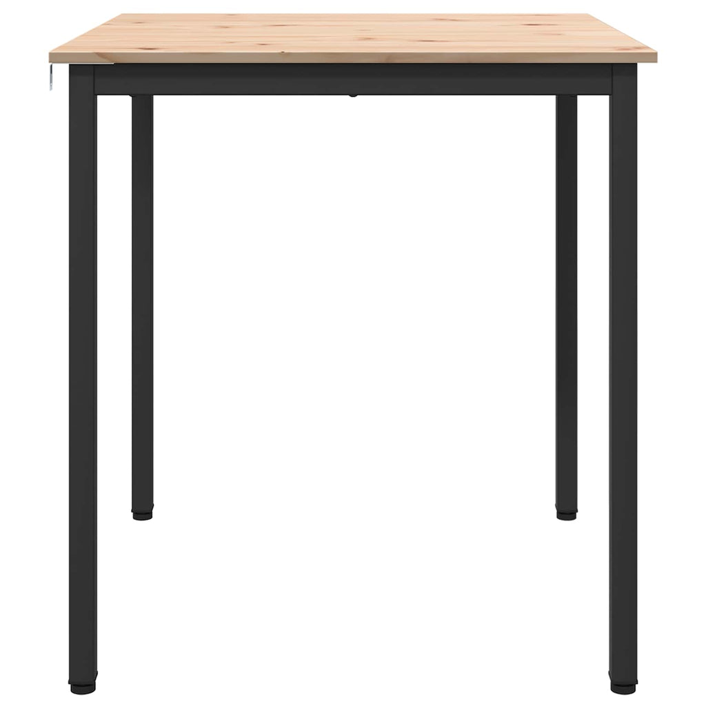vidaXL Stół jadalny Naturalny 70 x 70 x 75 cm Lite drewno sosnowe