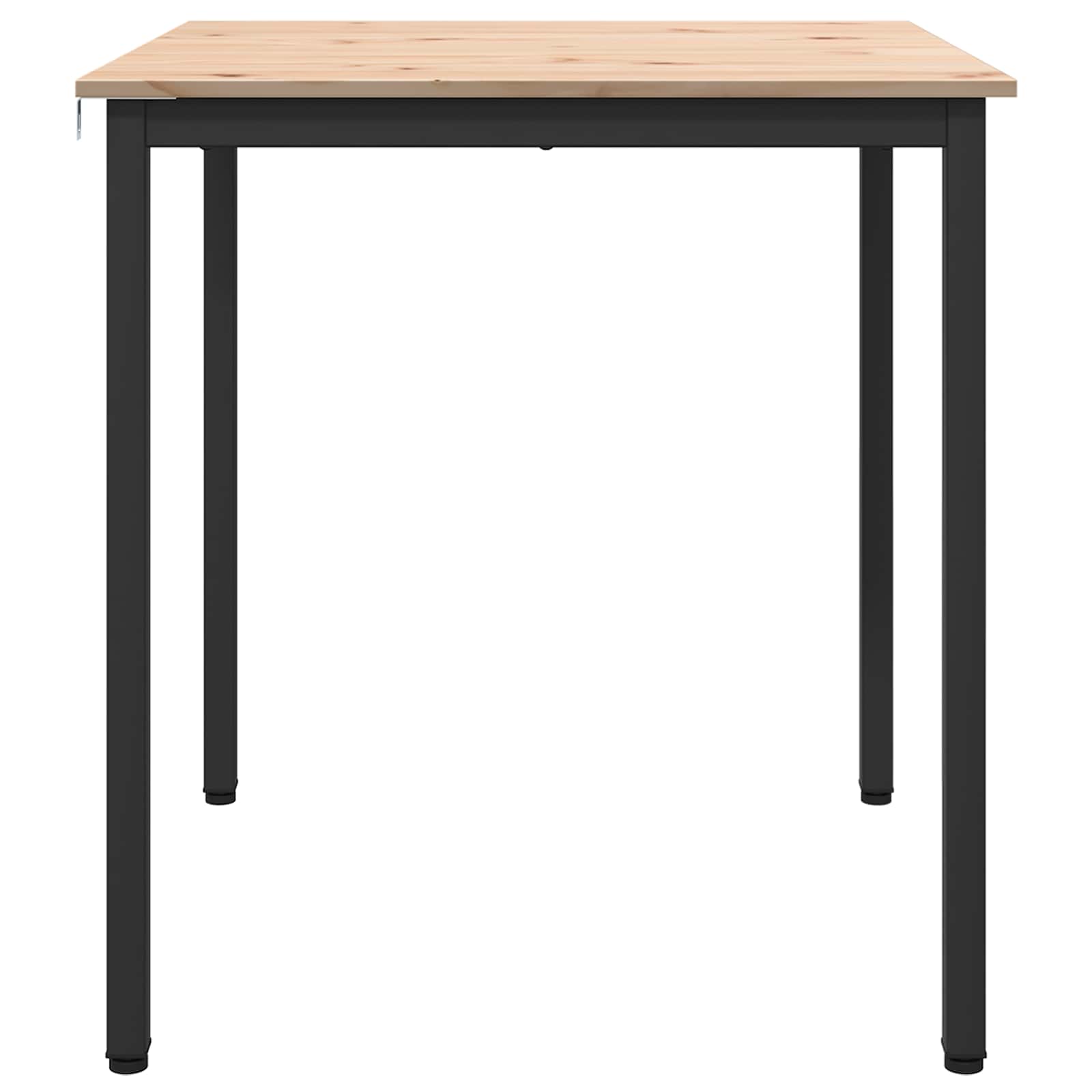 vidaXL Stół jadalny Naturalny 70 x 70 x 75 cm Lite drewno sosnowe