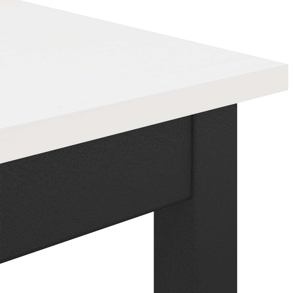 vidaXL Stół jadalny Biały 70 x 70 x 75 cm Lite drewno sosnowe