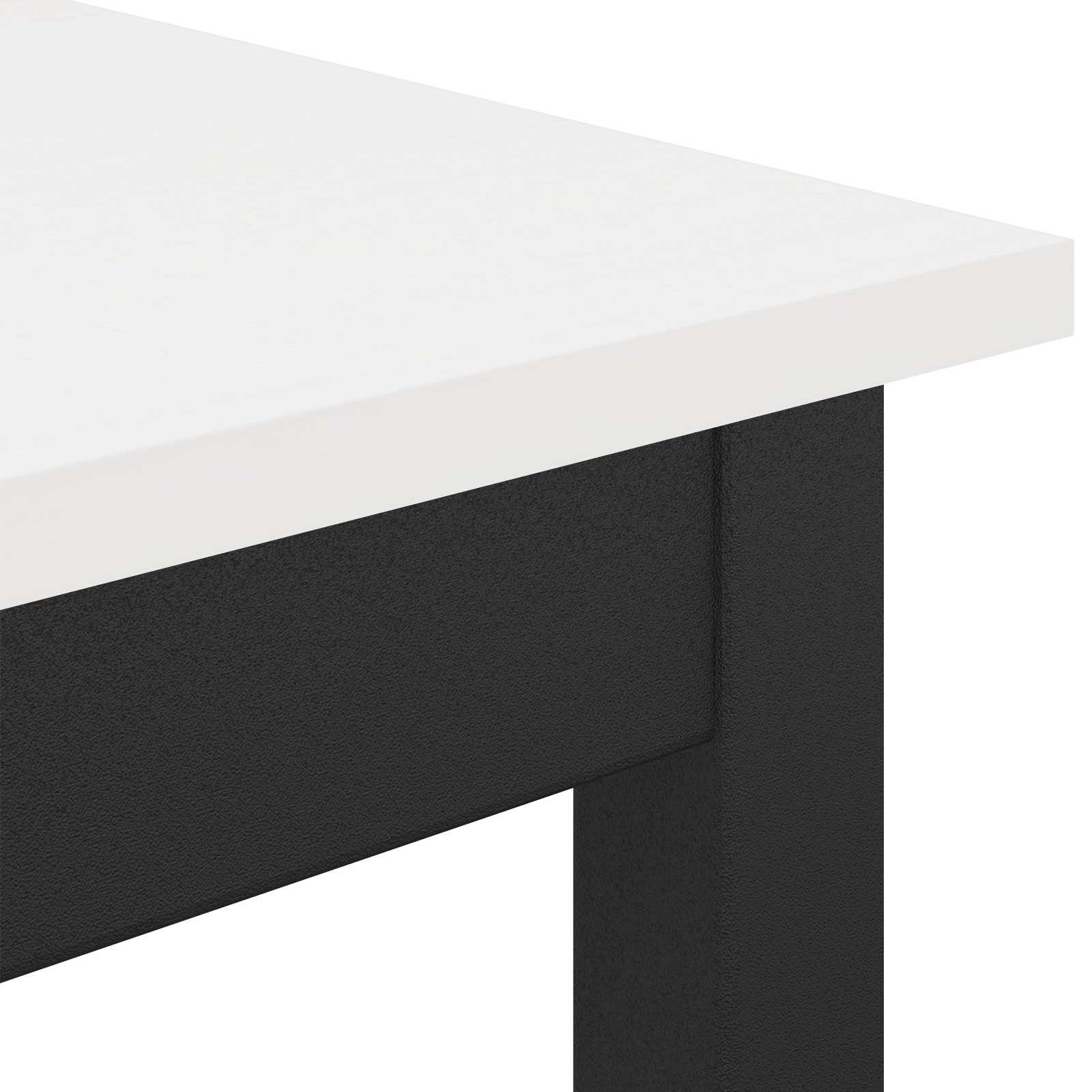 vidaXL Stół jadalny Biały 70 x 70 x 75 cm Lite drewno sosnowe