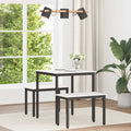 vidaXL Stół jadalny Biały 70 x 70 x 75 cm Lite drewno sosnowe