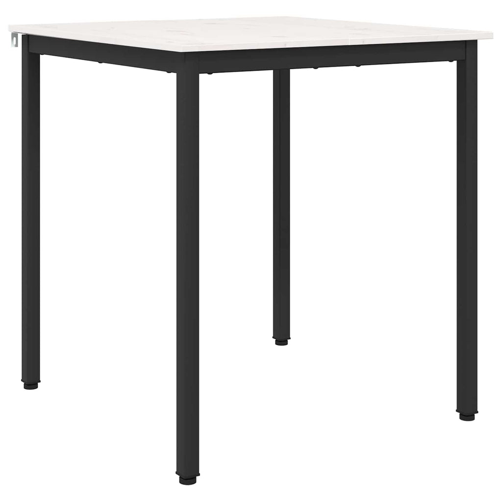 vidaXL Stół jadalny Biały 70 x 70 x 75 cm Lite drewno sosnowe