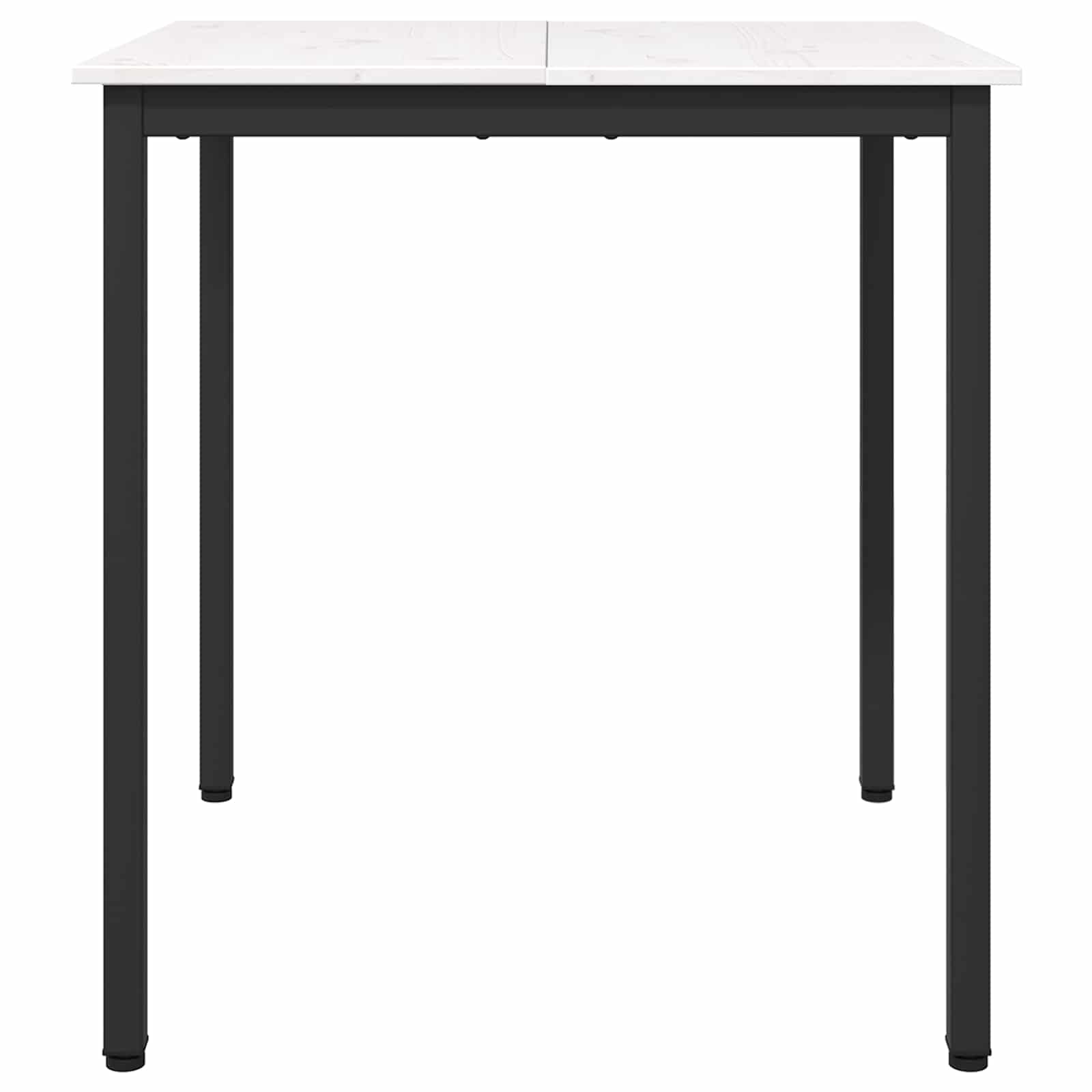 vidaXL Stół jadalny Biały 70 x 70 x 75 cm Lite drewno sosnowe