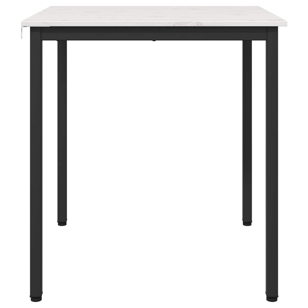 vidaXL Stół jadalny Biały 70 x 70 x 75 cm Lite drewno sosnowe