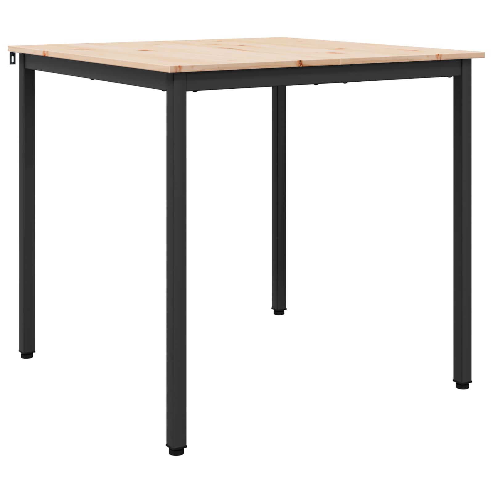 vidaXL Stół jadalny Naturalny 80 x 80 x 75 cm Lite drewno sosnowe