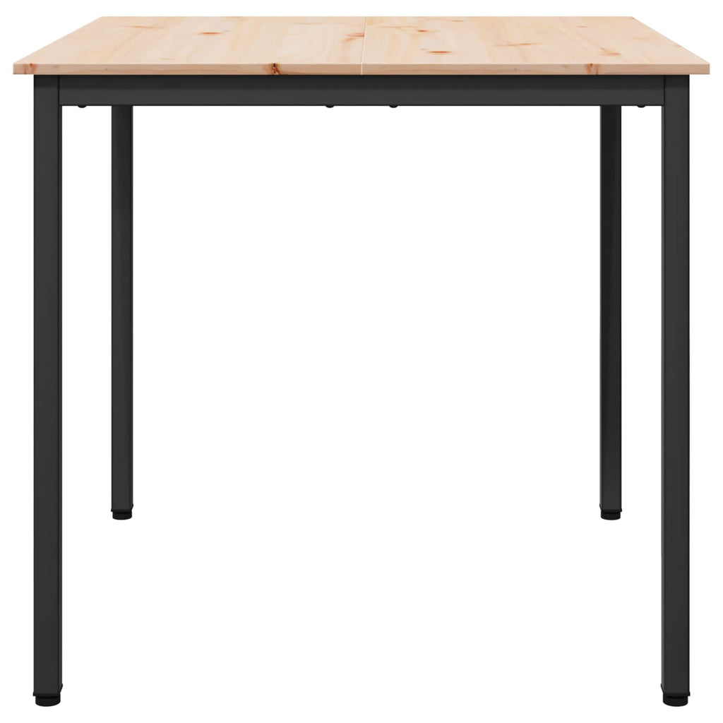 vidaXL Stół jadalny Naturalny 80 x 80 x 75 cm Lite drewno sosnowe