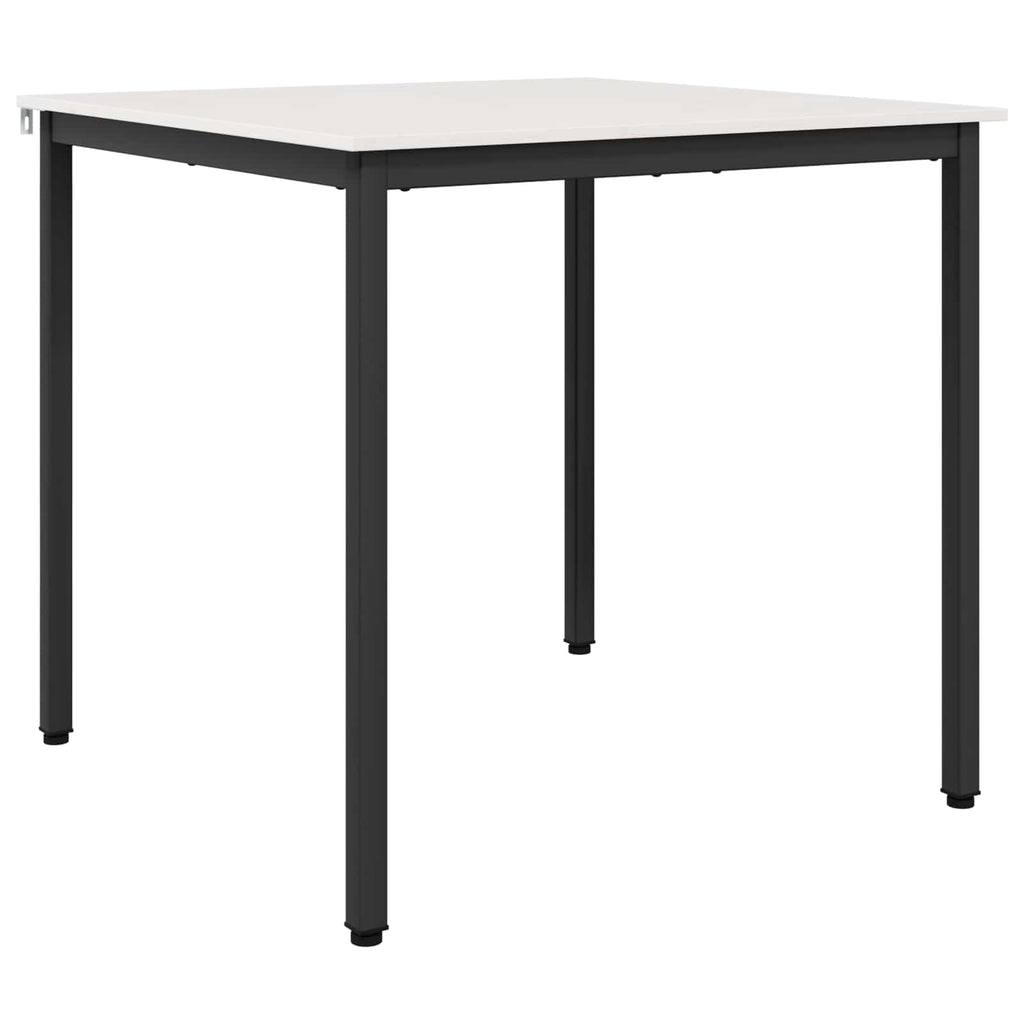 vidaXL Stół jadalny Biały 80 x 80 x 75 cm Lite drewno sosnowe