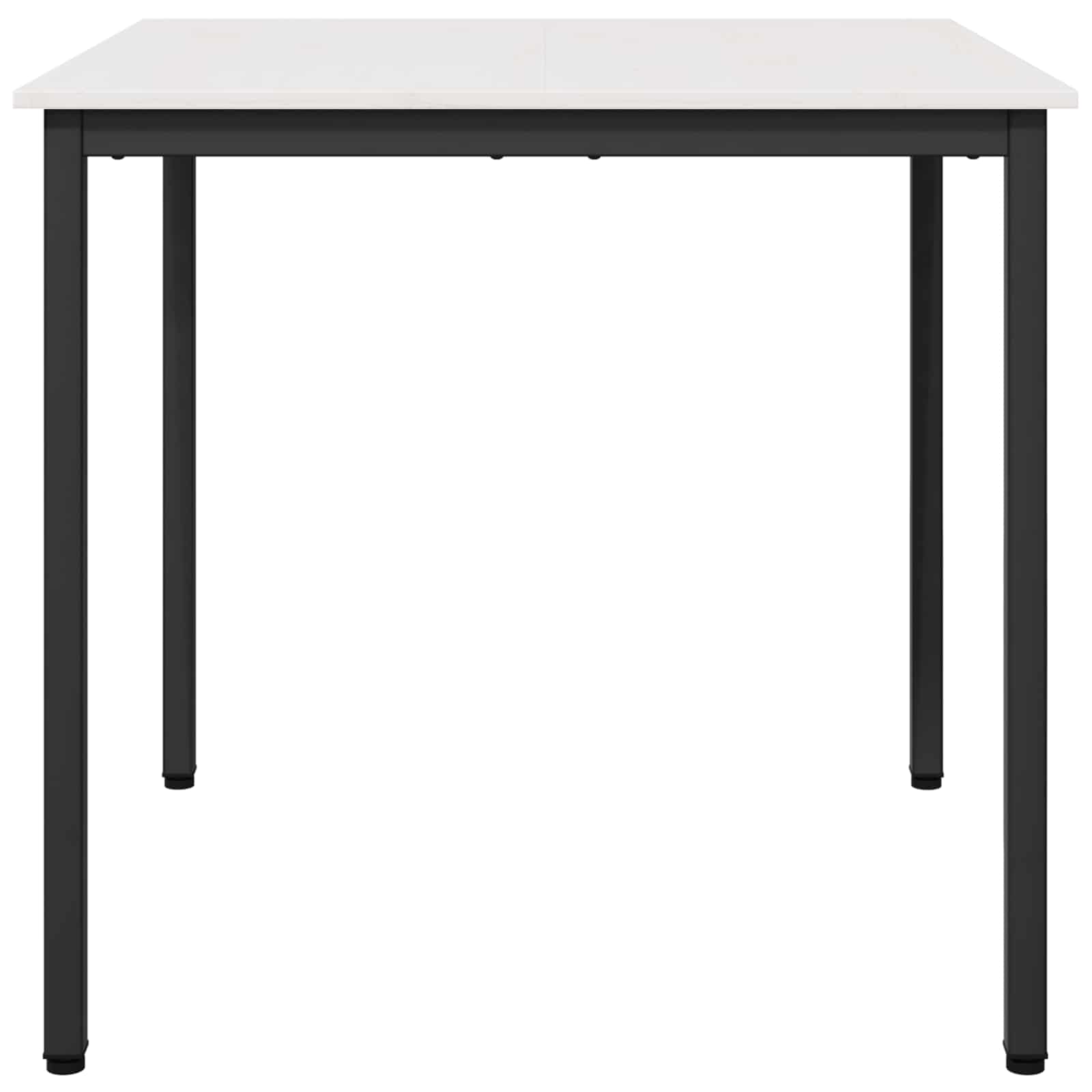 vidaXL Stół jadalny Biały 80 x 80 x 75 cm Lite drewno sosnowe
