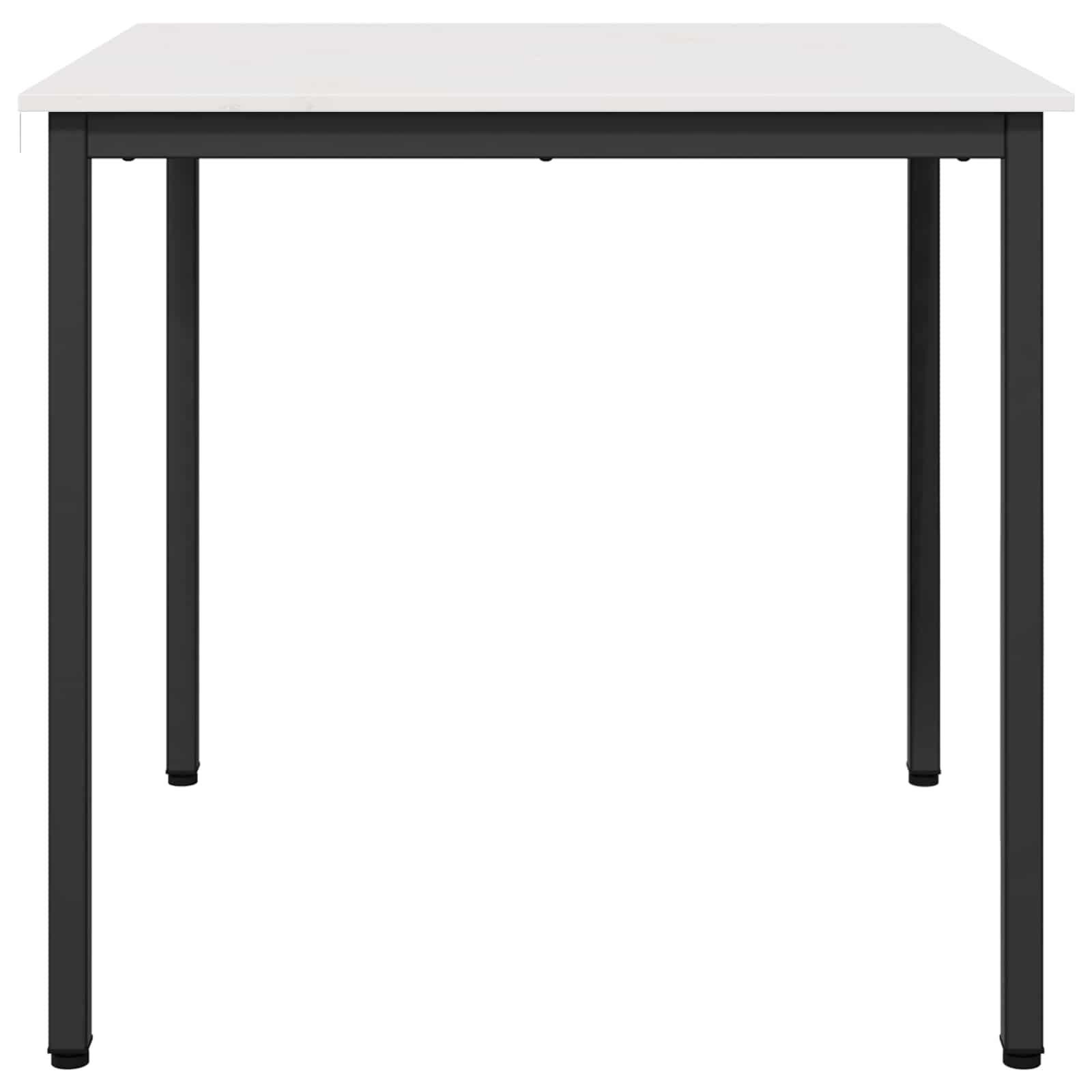 vidaXL Stół jadalny Biały 80 x 80 x 75 cm Lite drewno sosnowe