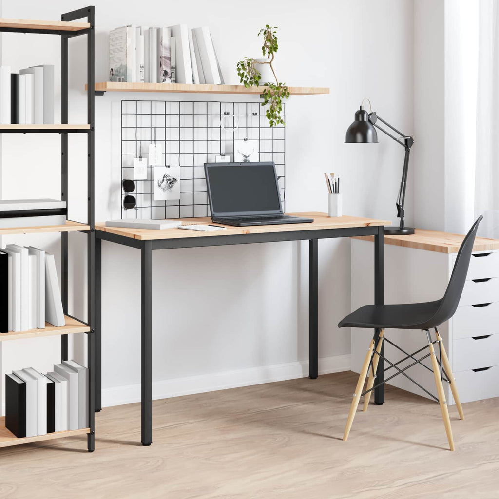vidaXL Stół jadalny Naturalny 110 x 55 x 75 cm Lite drewno sosnowe
