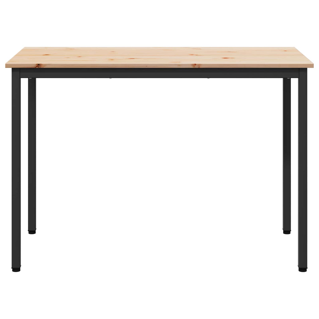 vidaXL Stół jadalny Naturalny 110 x 55 x 75 cm Lite drewno sosnowe