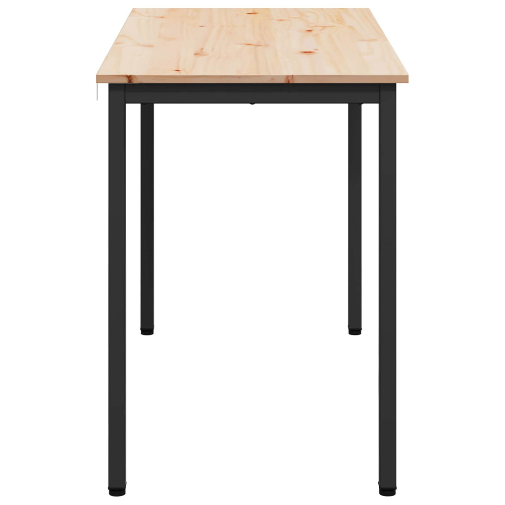 vidaXL Stół jadalny Naturalny 110 x 55 x 75 cm Lite drewno sosnowe