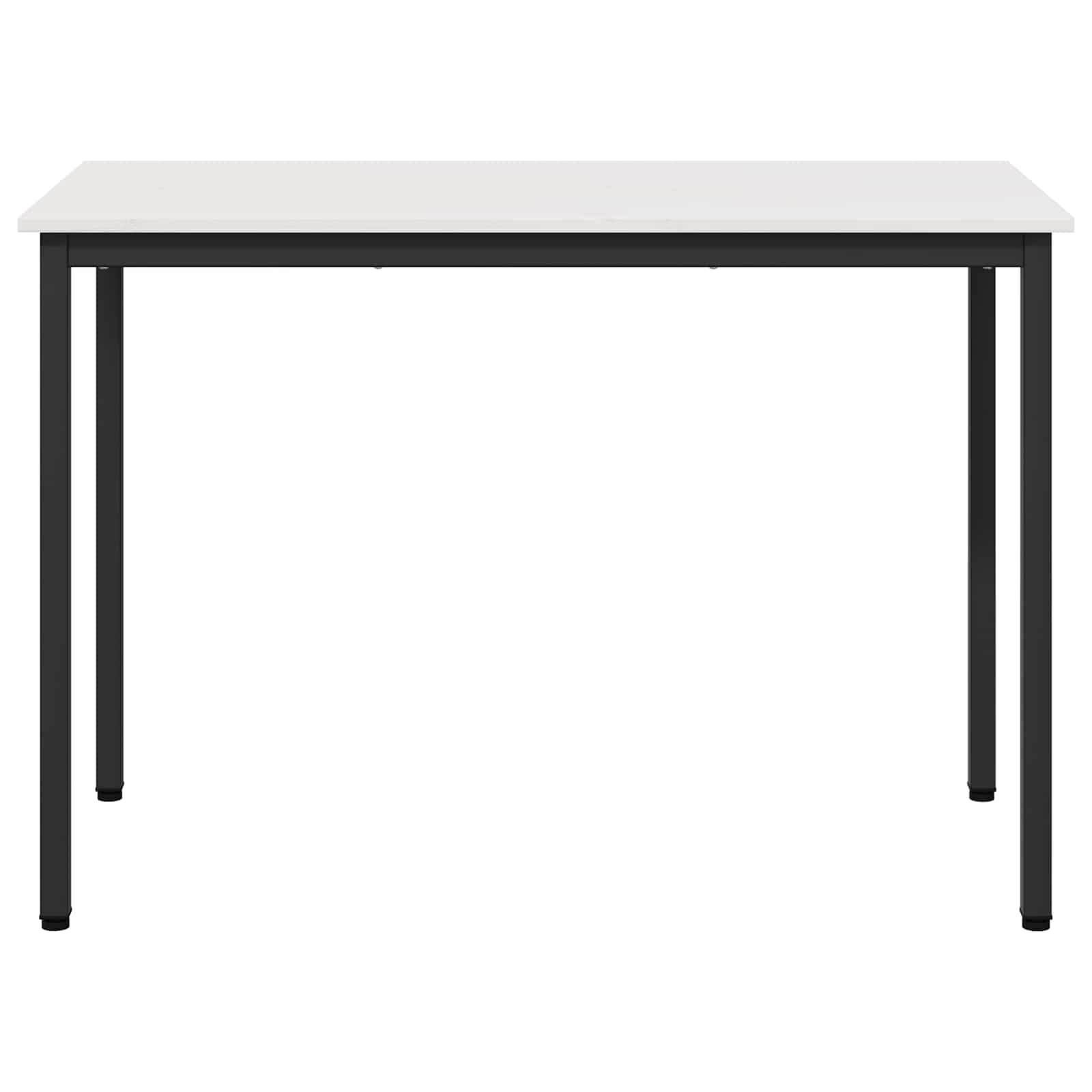vidaXL Stół jadalny Biały 110 x 55 x 75 cm Lite drewno sosnowe