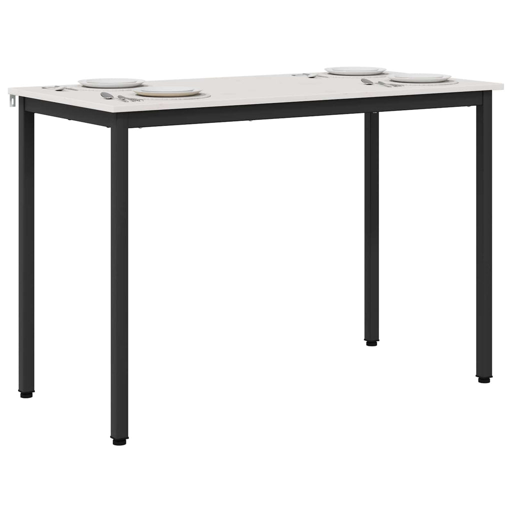 vidaXL Stół jadalny Biały 110 x 55 x 75 cm Lite drewno sosnowe