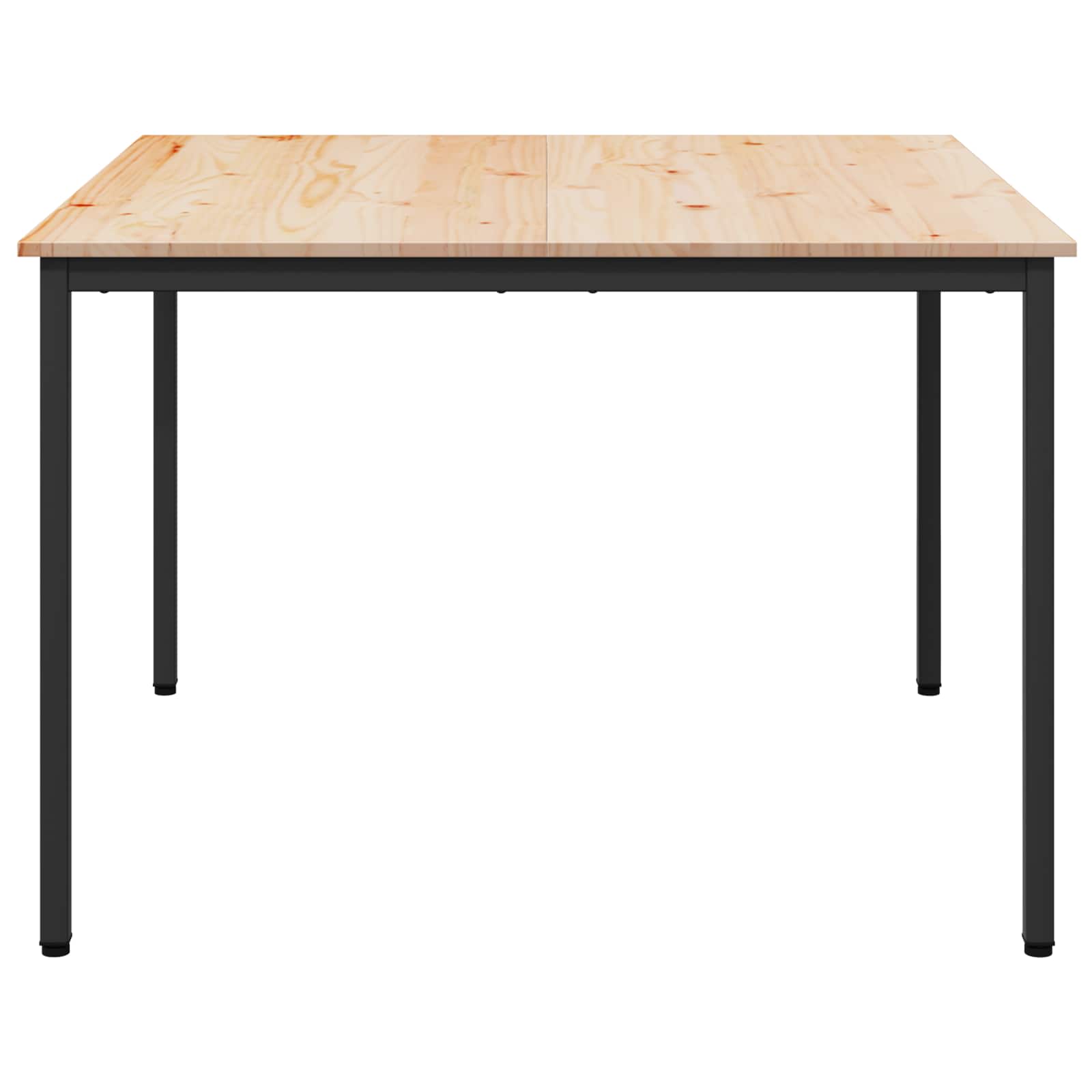 vidaXL Stół jadalny Naturalny 110 x 110 x 75 cm Lite drewno sosnowe
