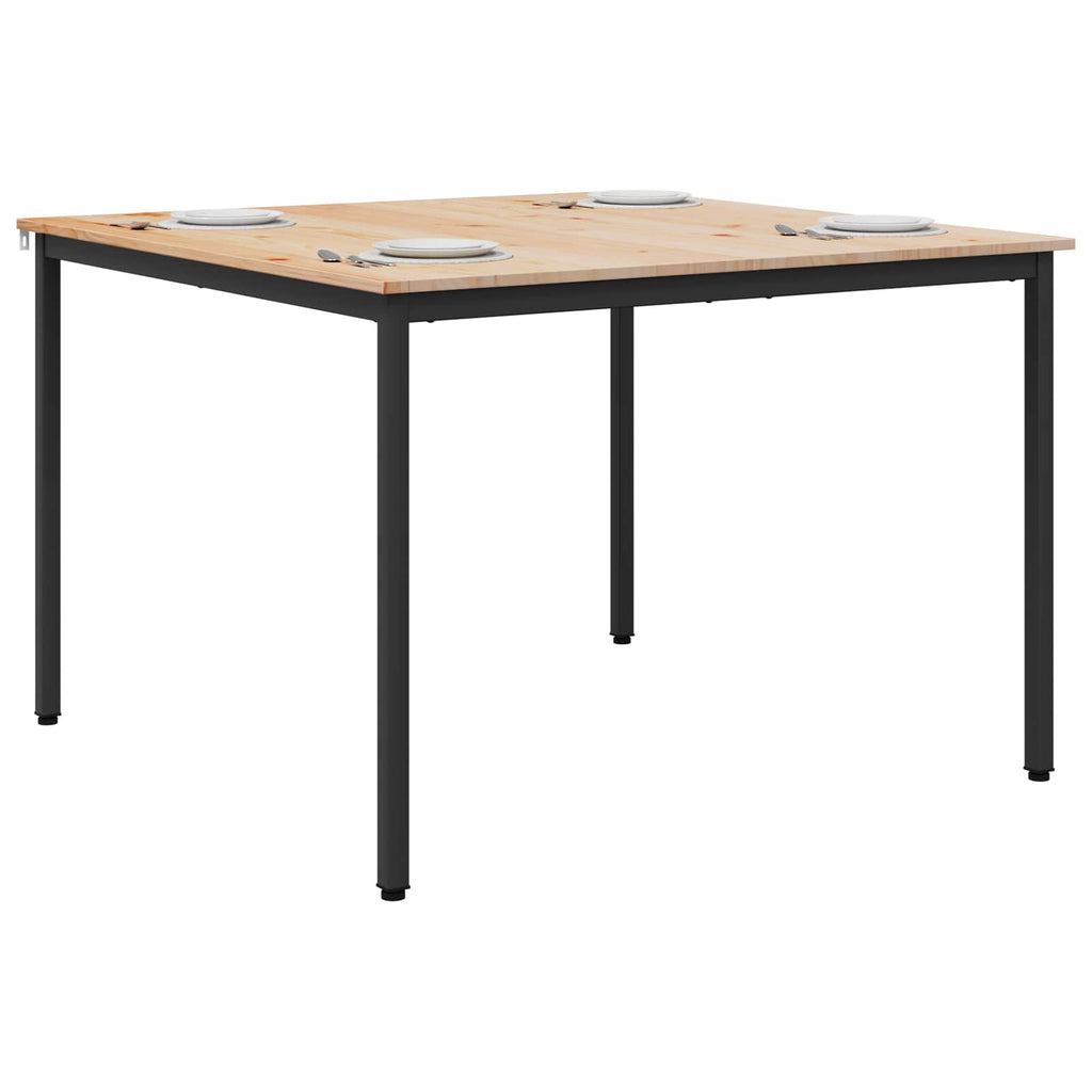 vidaXL Stół jadalny Naturalny 110 x 110 x 75 cm Lite drewno sosnowe