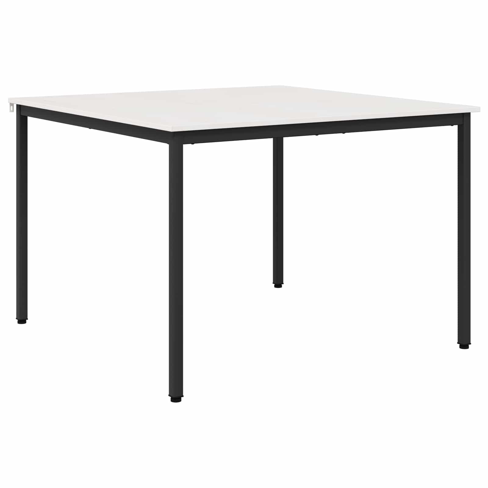 vidaXL Stół jadalny Biały 110 x 110 x 75 cm Lite drewno sosnowe