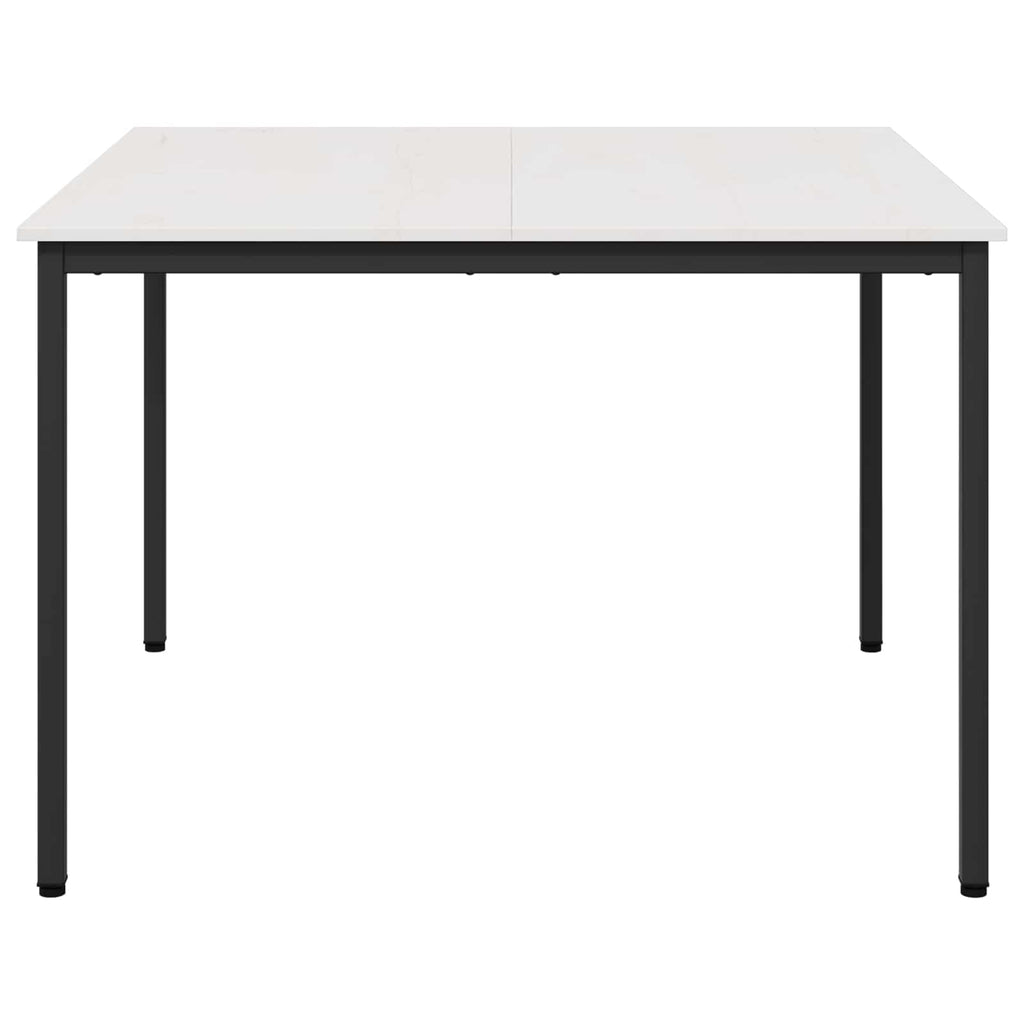 vidaXL Stół jadalny Biały 110 x 110 x 75 cm Lite drewno sosnowe