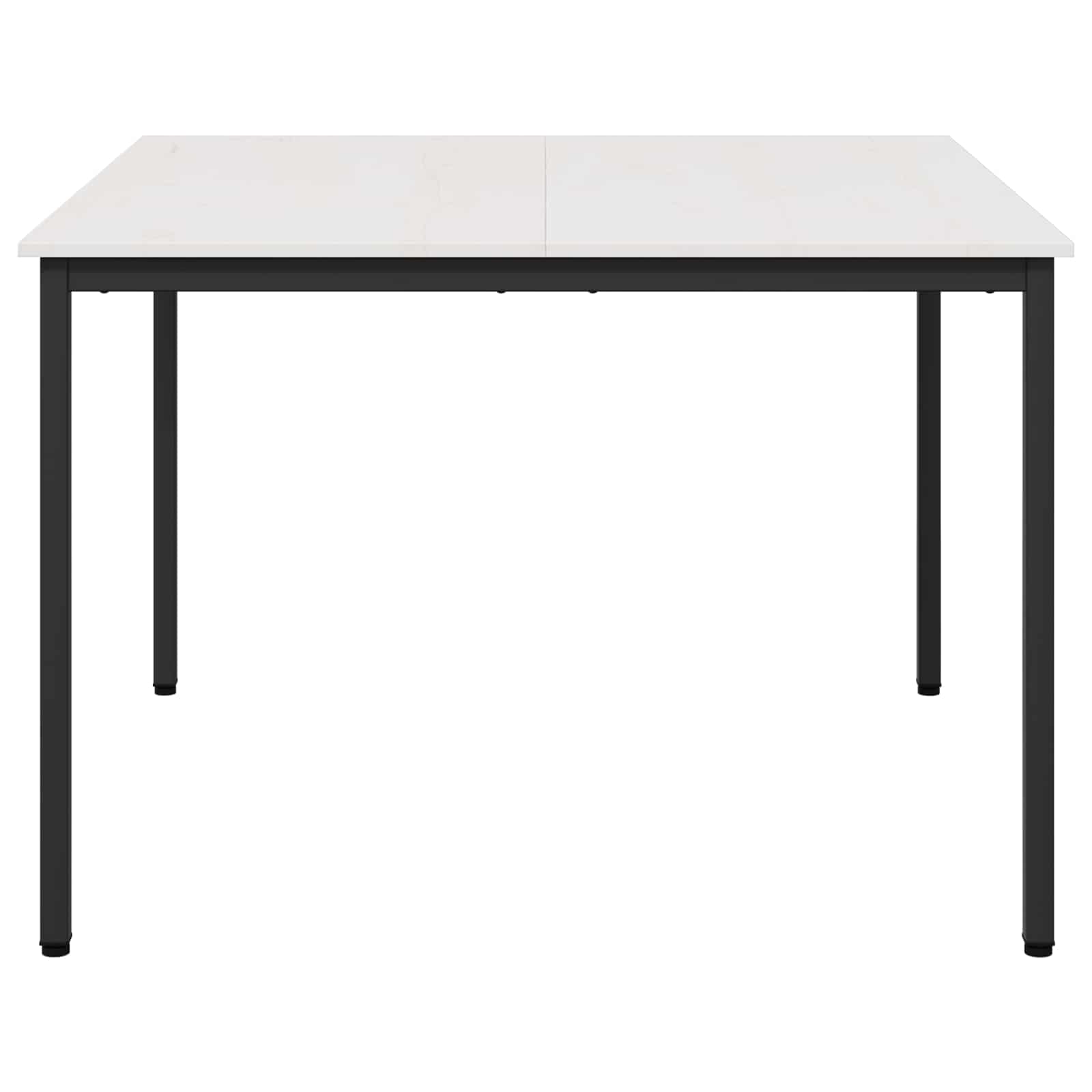 vidaXL Stół jadalny Biały 110 x 110 x 75 cm Lite drewno sosnowe