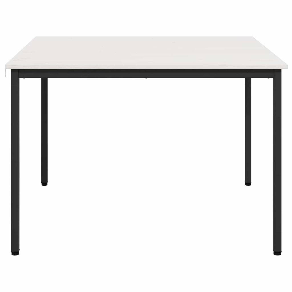vidaXL Stół jadalny Biały 110 x 110 x 75 cm Lite drewno sosnowe