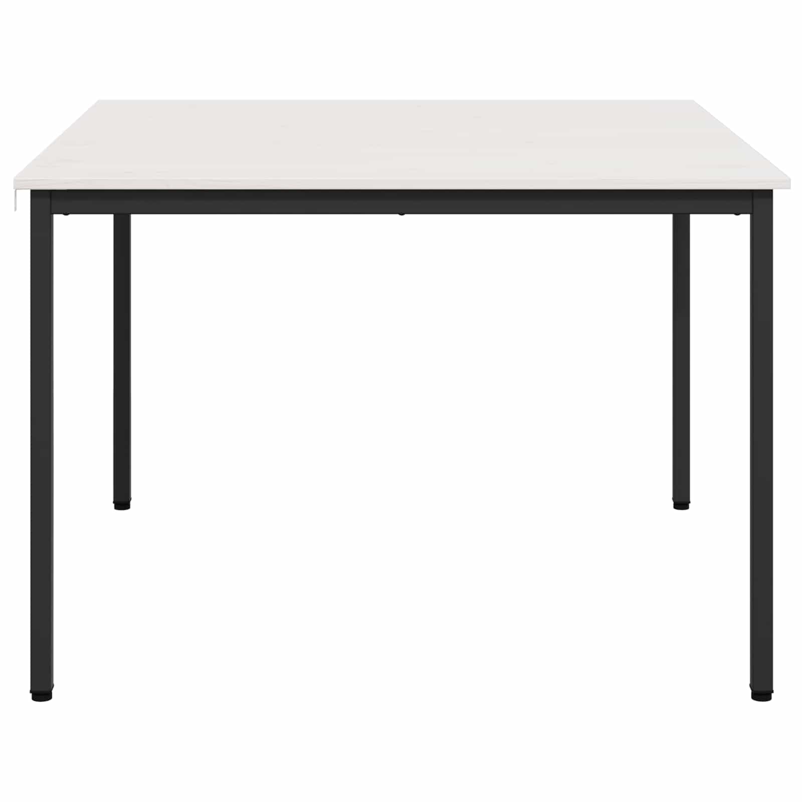 vidaXL Stół jadalny Biały 110 x 110 x 75 cm Lite drewno sosnowe
